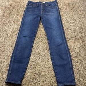 Madewell High Riser Skinny Jeans Womens 28 Dark Wash Stretch